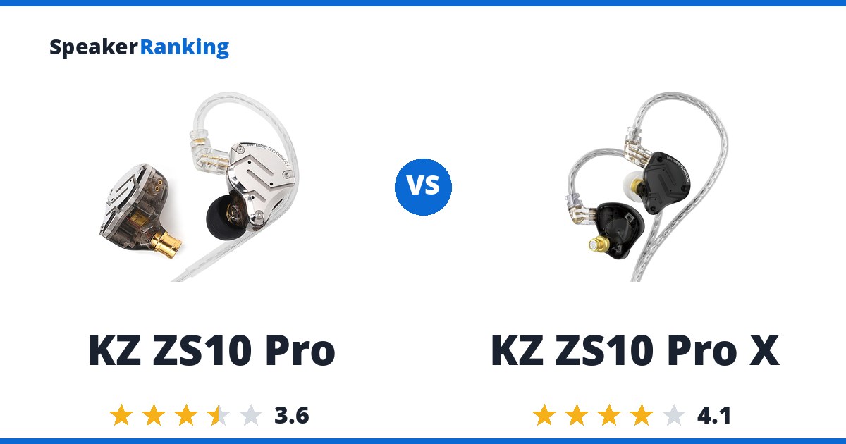 KZ ZS10 Pro vs KZ ZS10 Pro X