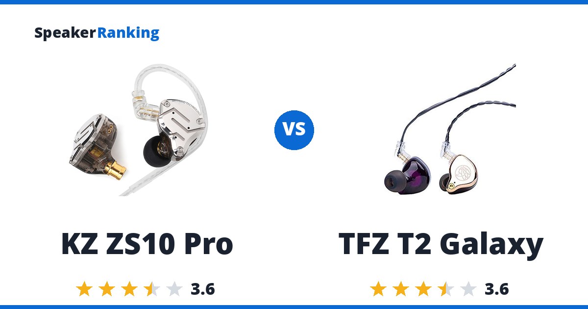 KZ ZS10 Pro vs TFZ T2 Galaxy