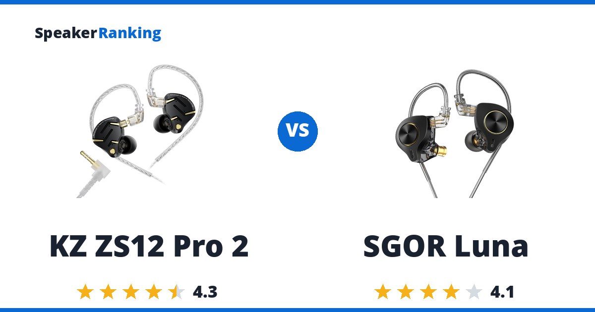 KZ ZS12 Pro 2 vs SGOR Luna
