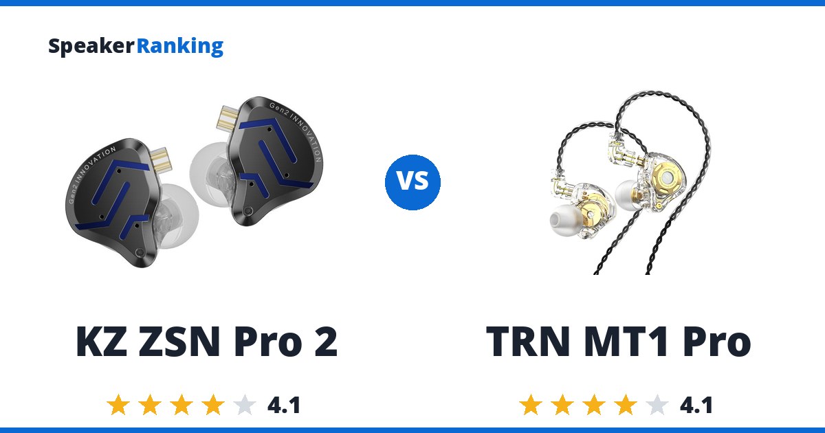 KZ ZSN Pro 2 vs TRN MT1 Pro