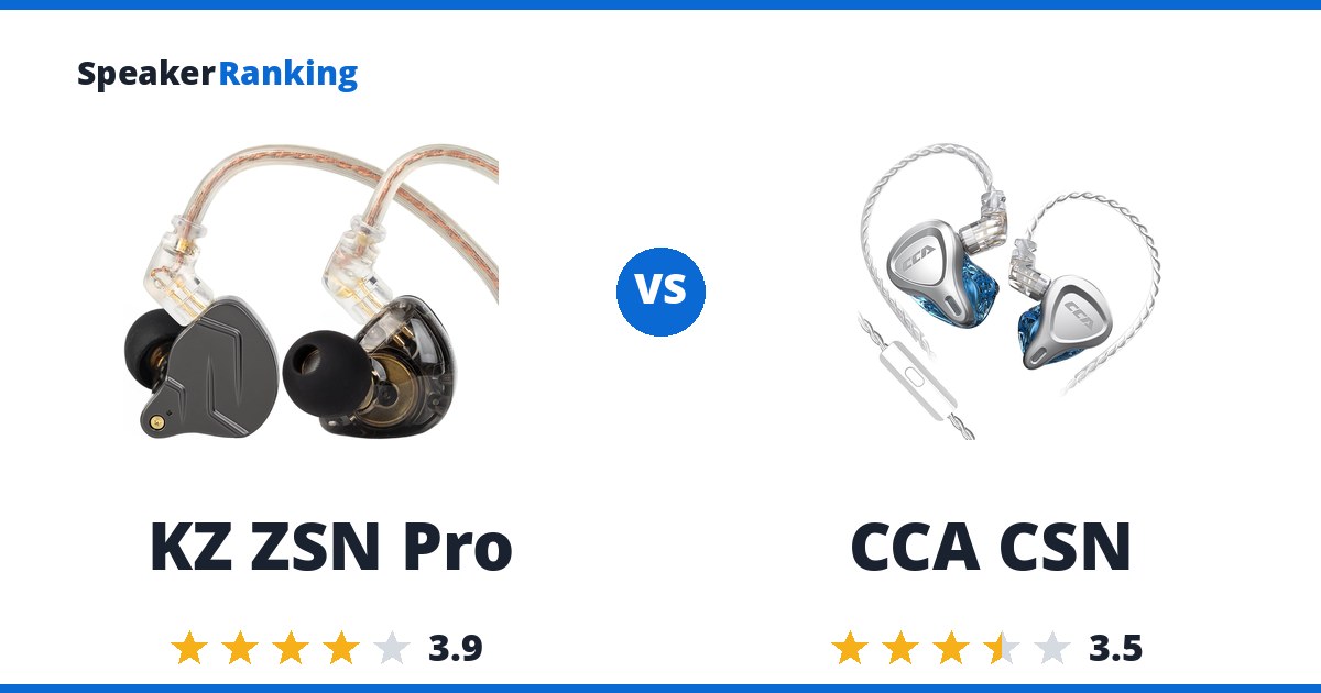 KZ ZSN Pro vs CCA CSN
