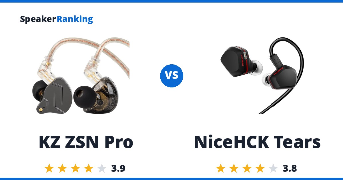 KZ ZSN Pro vs NiceHCK Tears