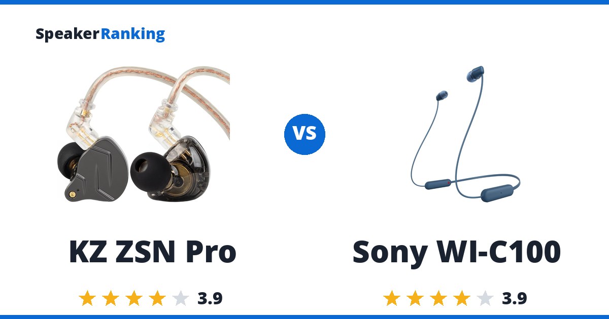 KZ ZSN Pro vs Sony WI-C100