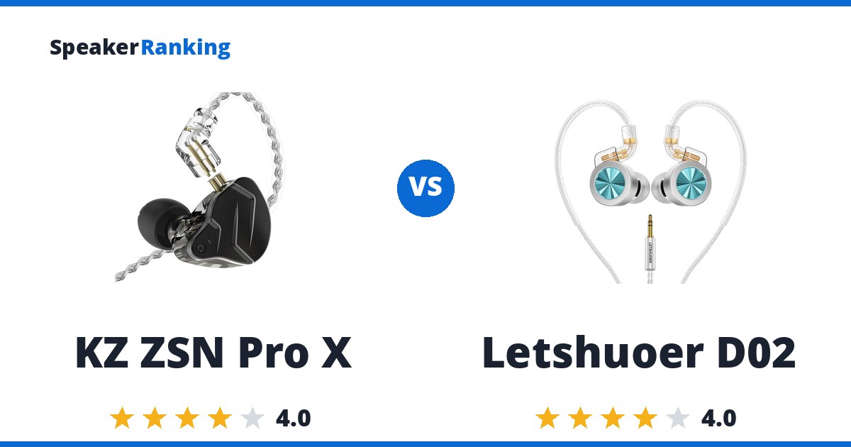 KZ ZSN Pro X vs Letshuoer D02