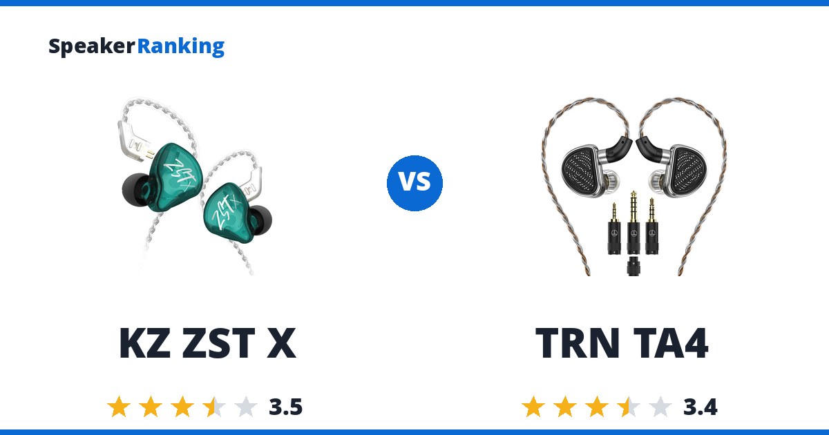 KZ ZST X vs TRN TA4
