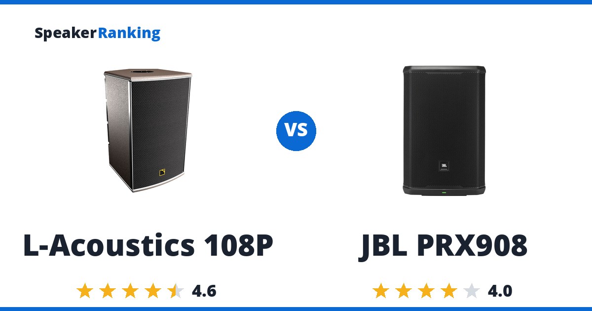 L-Acoustics 108P vs JBL PRX908