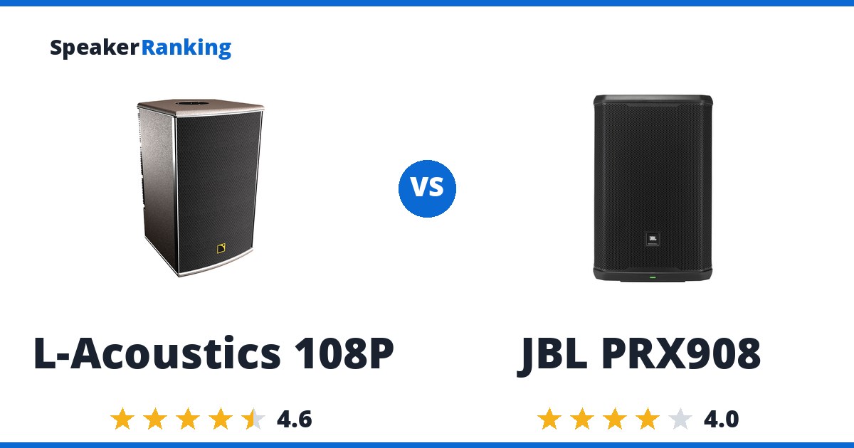 L-Acoustics 108P vs JBL PRX908