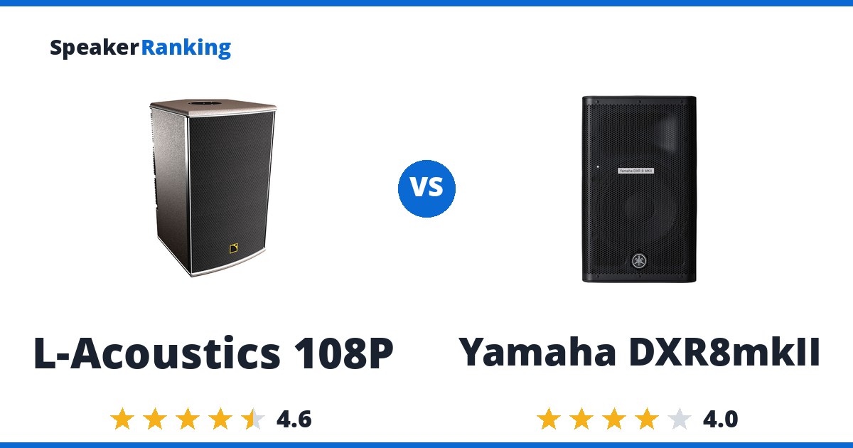 L-Acoustics 108P vs Yamaha DXR8mkII