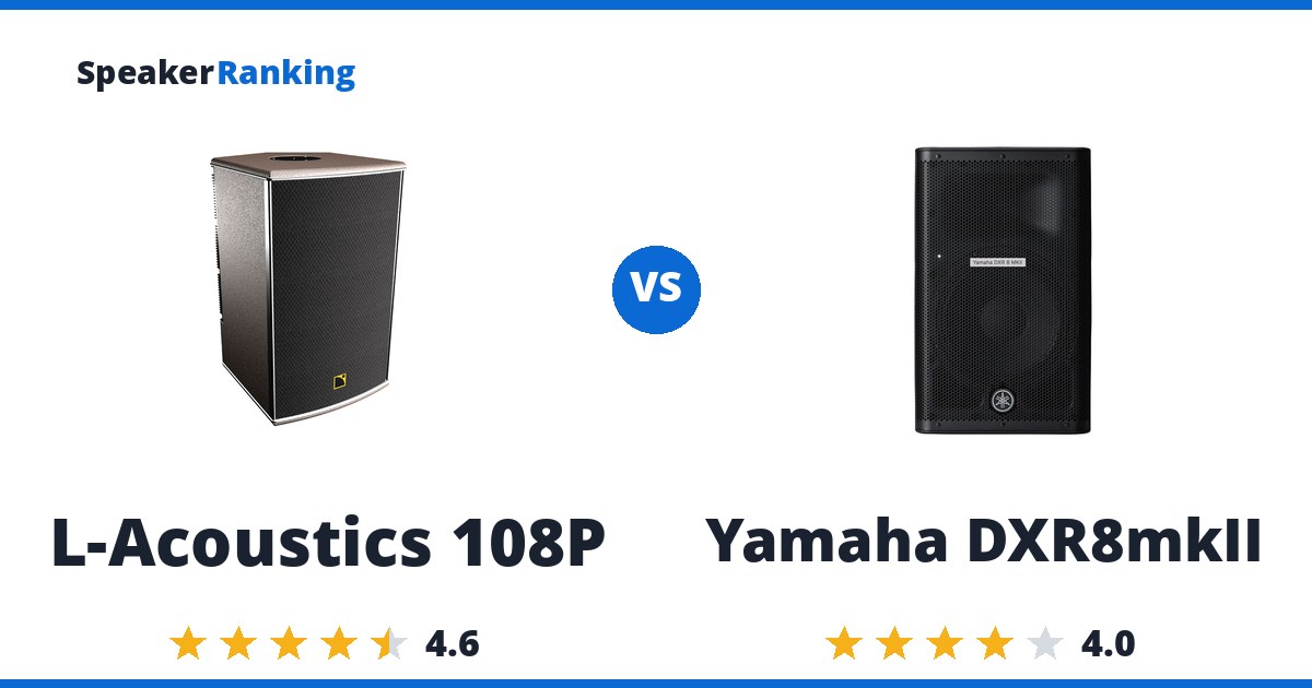 L-Acoustics 108P vs Yamaha DXR8mkII