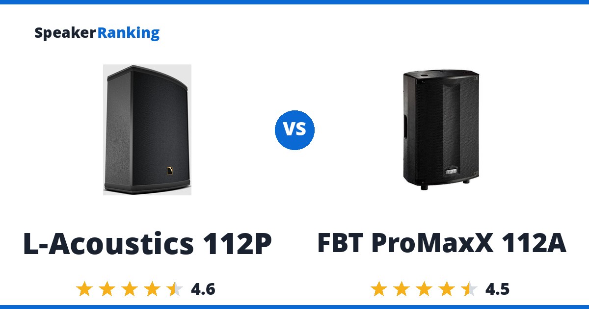 L-Acoustics 112P vs FBT ProMaxX 112A