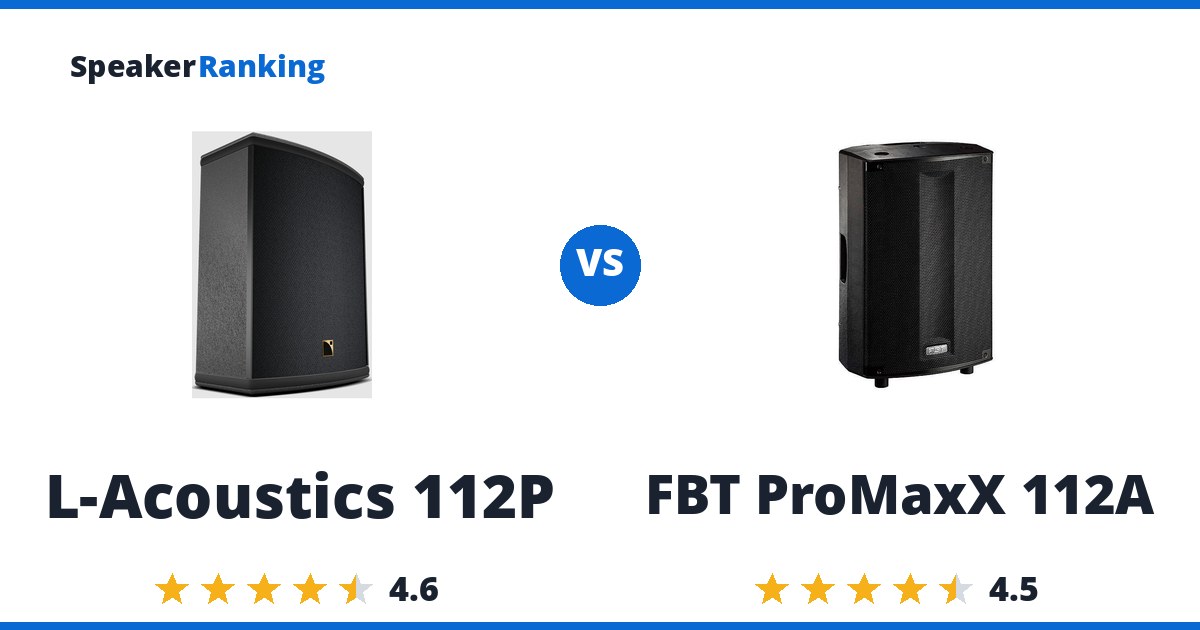 L-Acoustics 112P vs FBT ProMaxX 112A