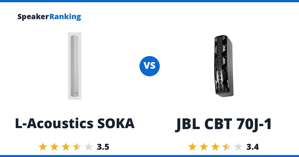 L-Acoustics SOKA vs JBL CBT 70J-1