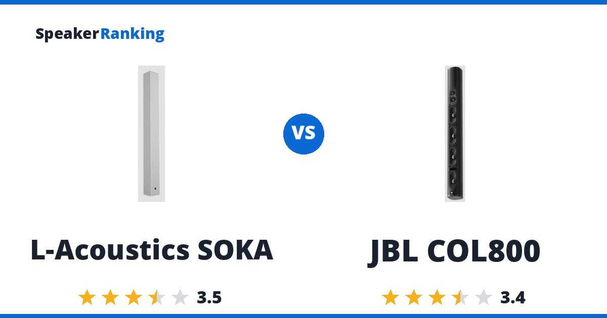 L-Acoustics SOKA vs JBL COL800