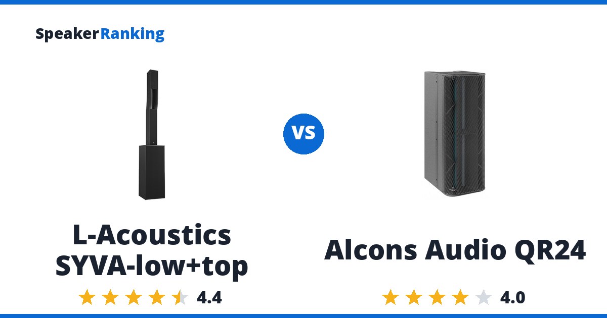 L-Acoustics SYVA-low+top vs Alcons Audio QR24