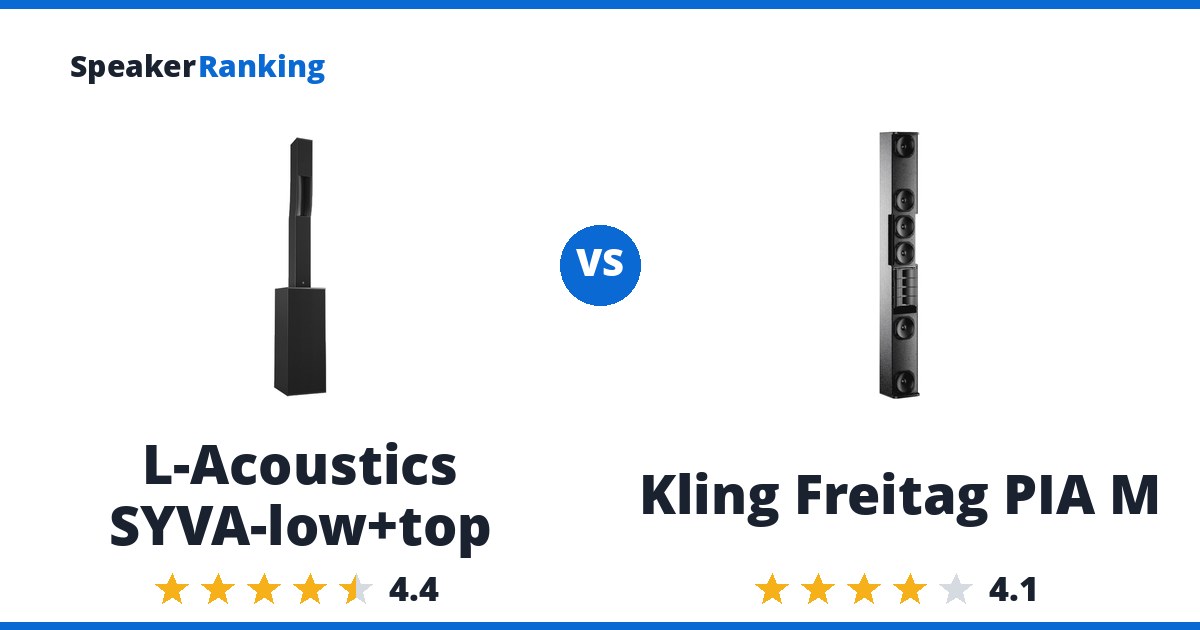 L-Acoustics SYVA-low+top vs Kling Freitag PIA M