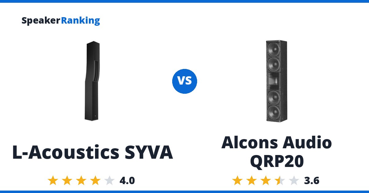 L-Acoustics SYVA vs Alcons Audio QRP20