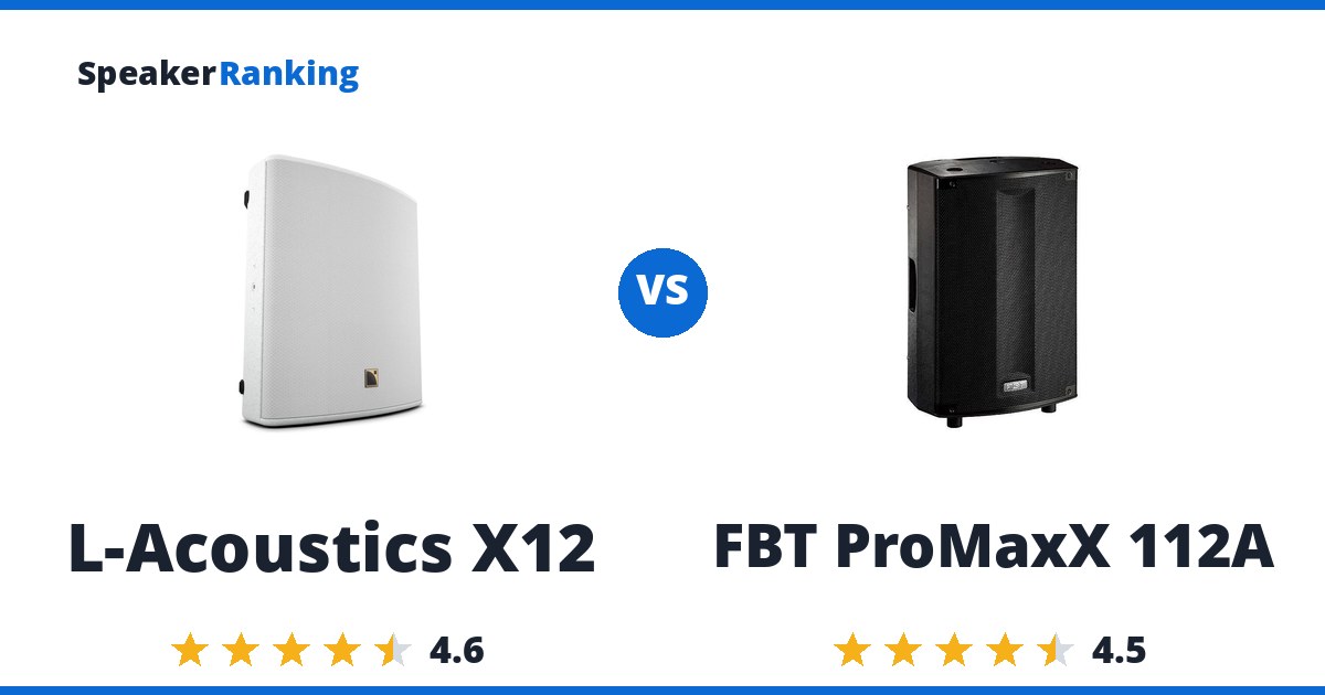 L-Acoustics X12 vs FBT ProMaxX 112A