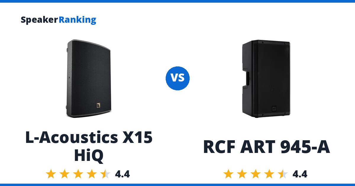 L-Acoustics X15 HiQ vs RCF ART 945-A