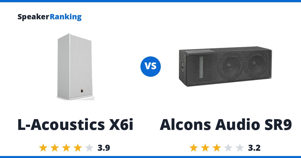 L-Acoustics X6i vs Alcons Audio SR9