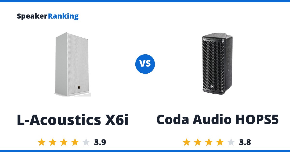 L-Acoustics X6i vs Coda Audio HOPS5