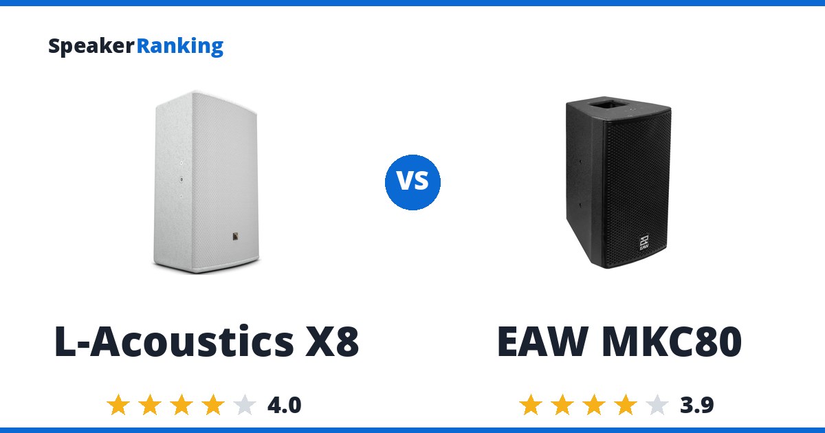 L-Acoustics X8 vs EAW MKC80