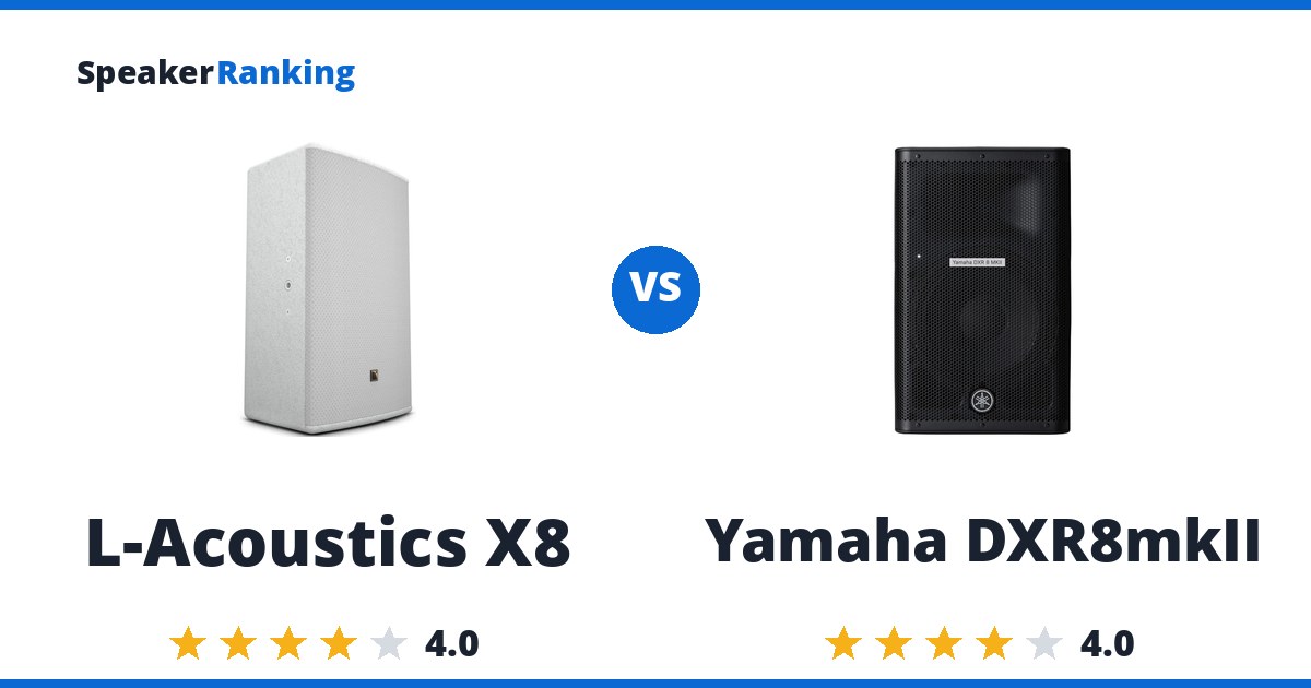 L-Acoustics X8 vs Yamaha DXR8mkII