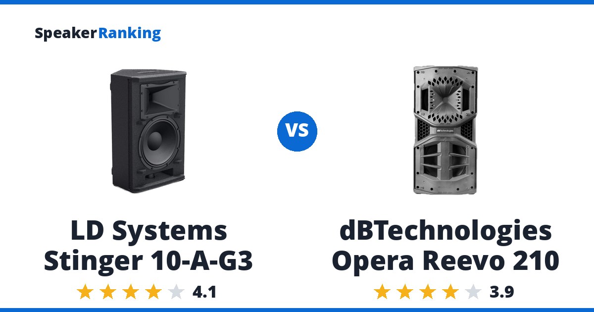LD Systems Stinger 10-A-G3 vs dBTechnologies Opera Reevo 210