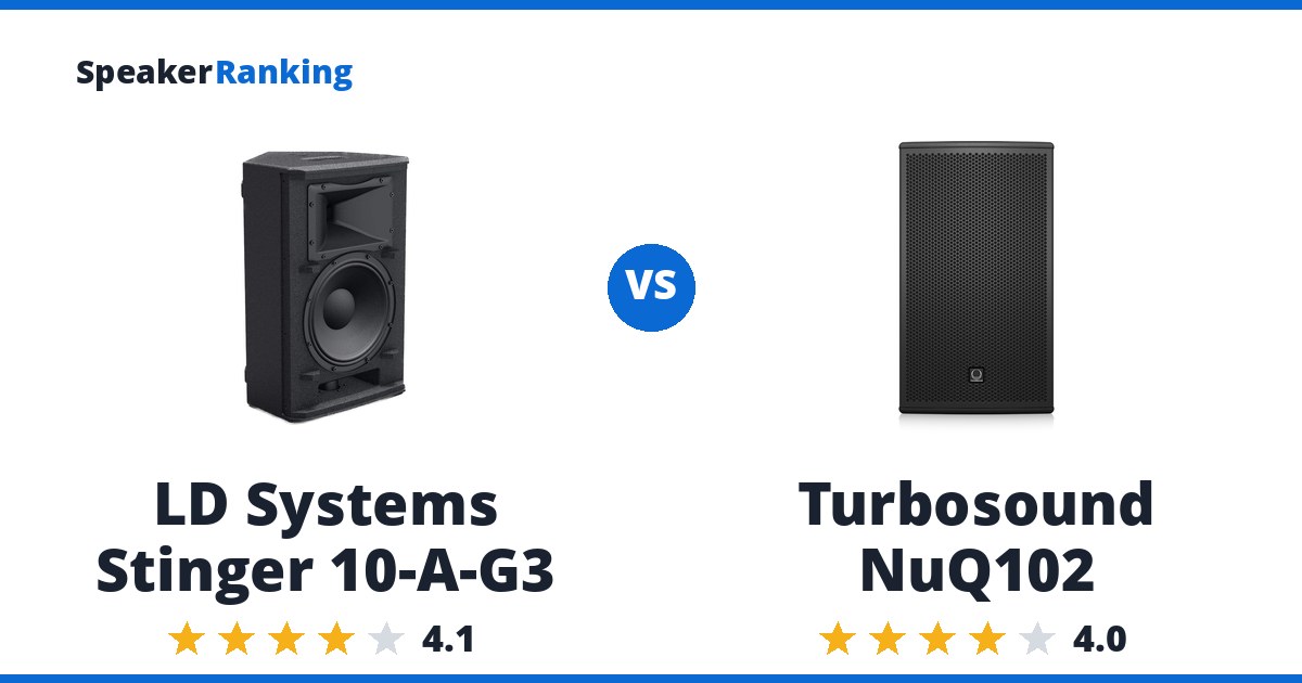 LD Systems Stinger 10-A-G3 vs Turbosound NuQ102