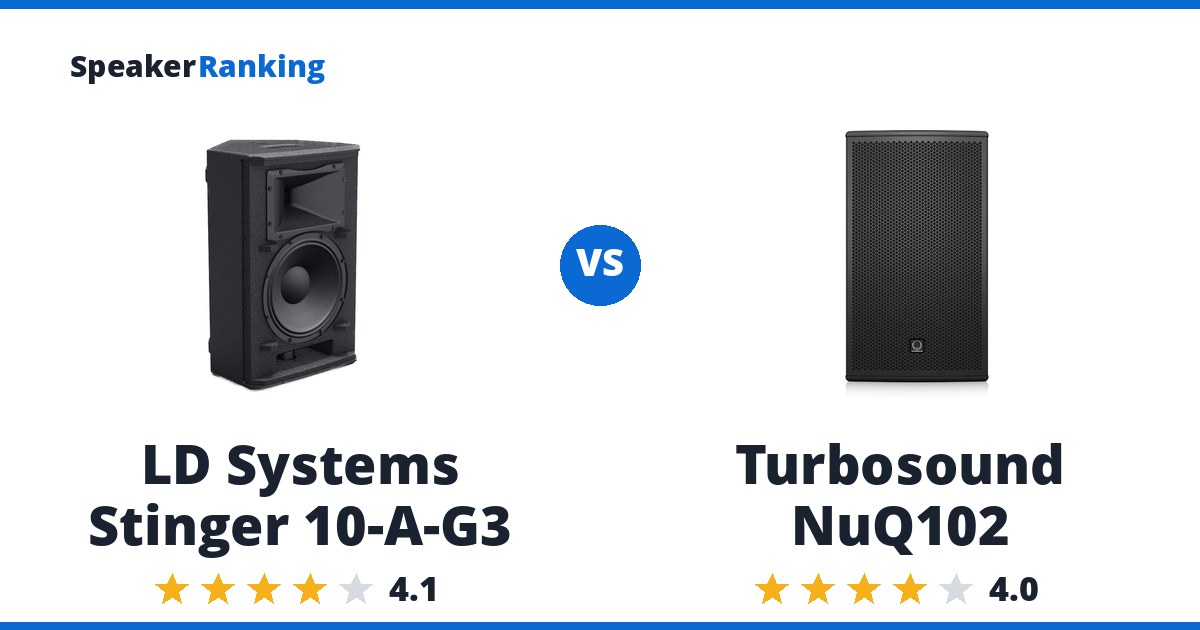 LD Systems Stinger 10-A-G3 vs Turbosound NuQ102