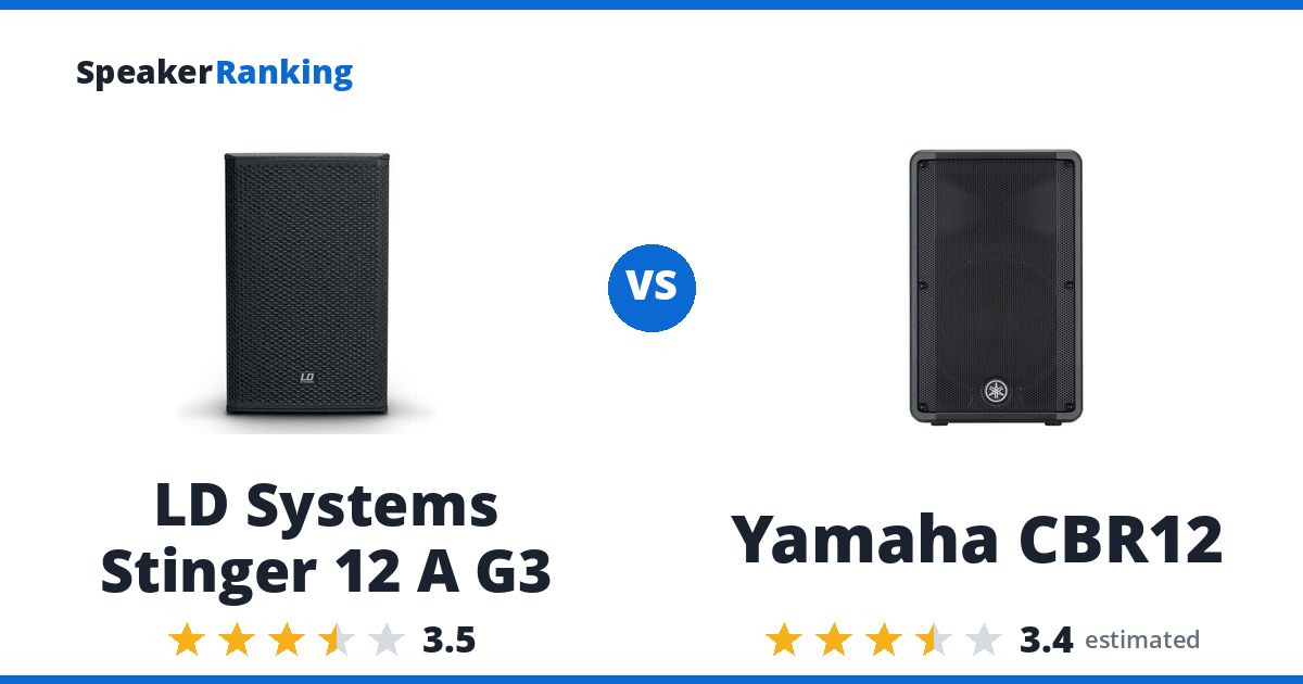 LD Systems Stinger 12 A G3 vs Yamaha CBR12