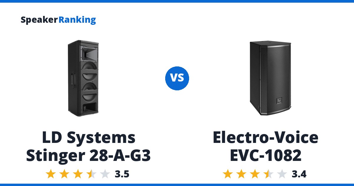 LD Systems Stinger 28-A-G3 vs Electro-Voice EVC-1082