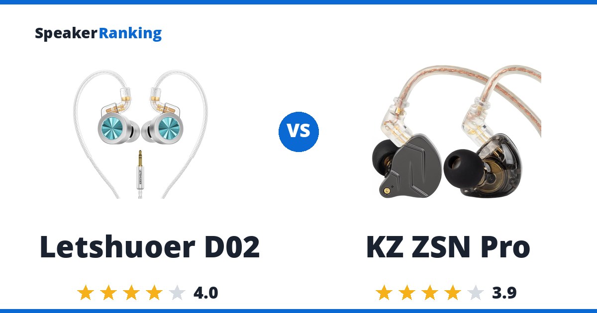 Letshuoer D02 vs KZ ZSN Pro