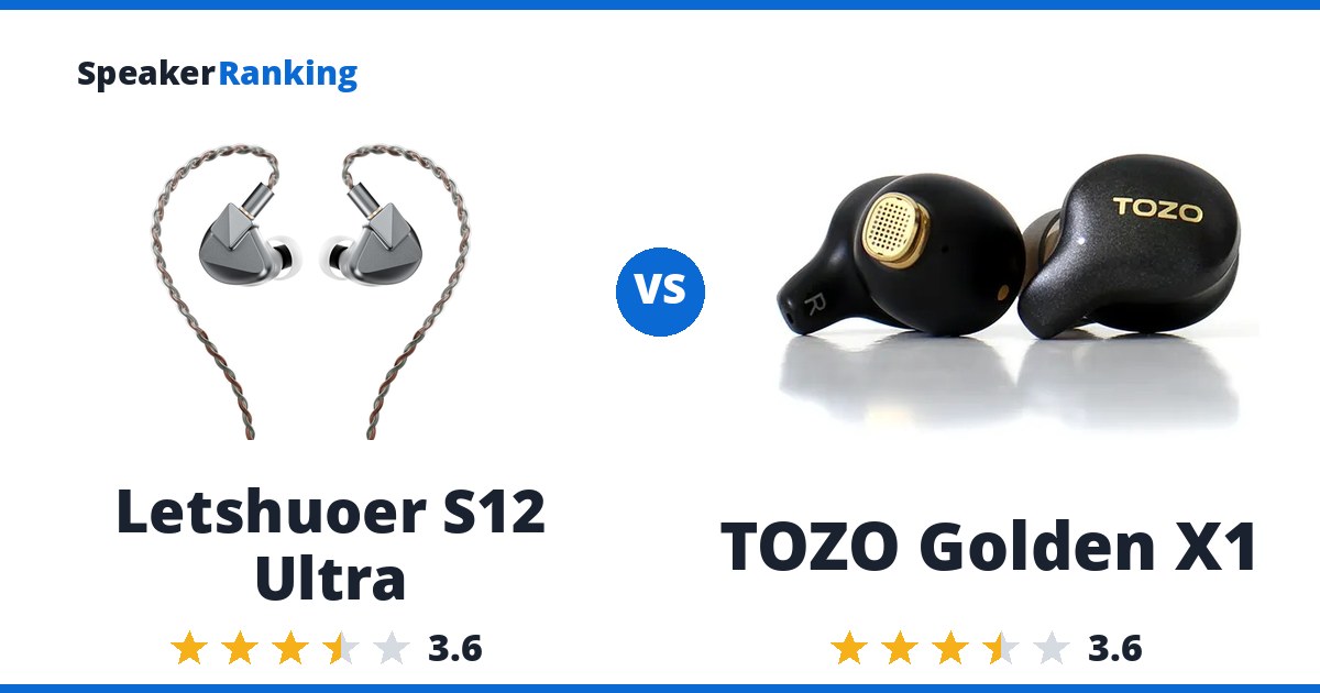 Letshuoer S12 Ultra vs TOZO Golden X1