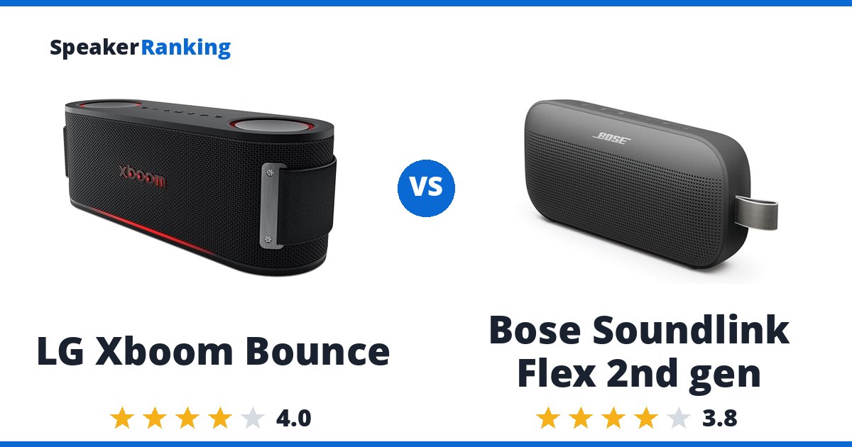 LG Xboom Bounce vs Bose Soundlink Flex 2nd gen