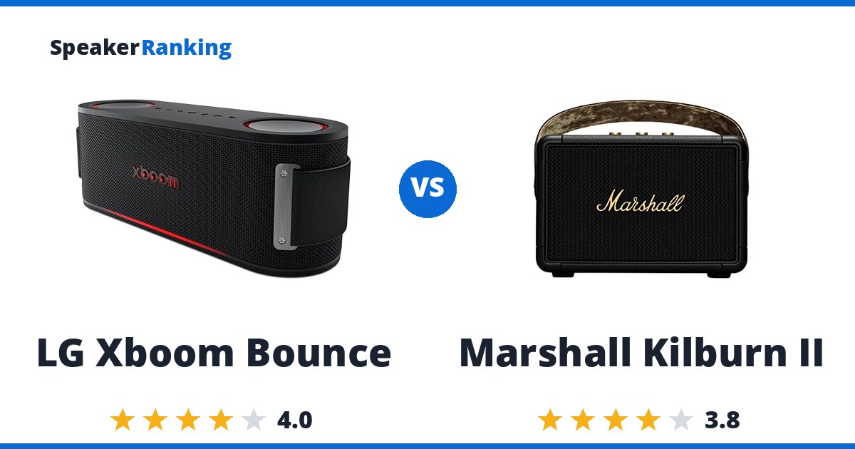 LG Xboom Bounce vs Marshall Kilburn II