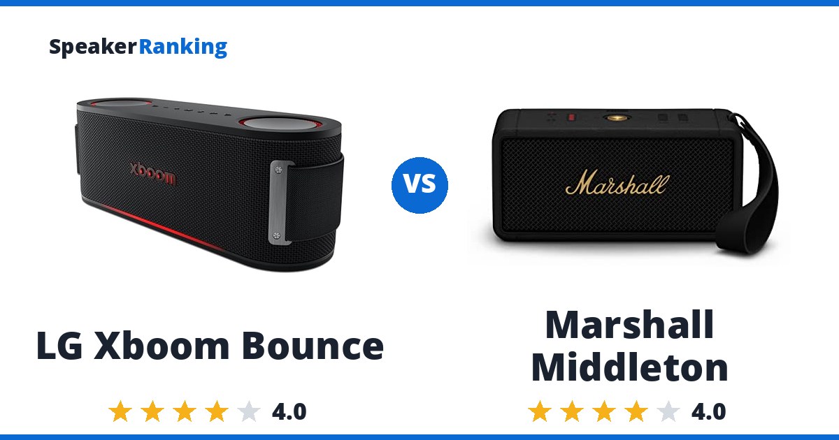 LG Xboom Bounce vs Marshall Middleton