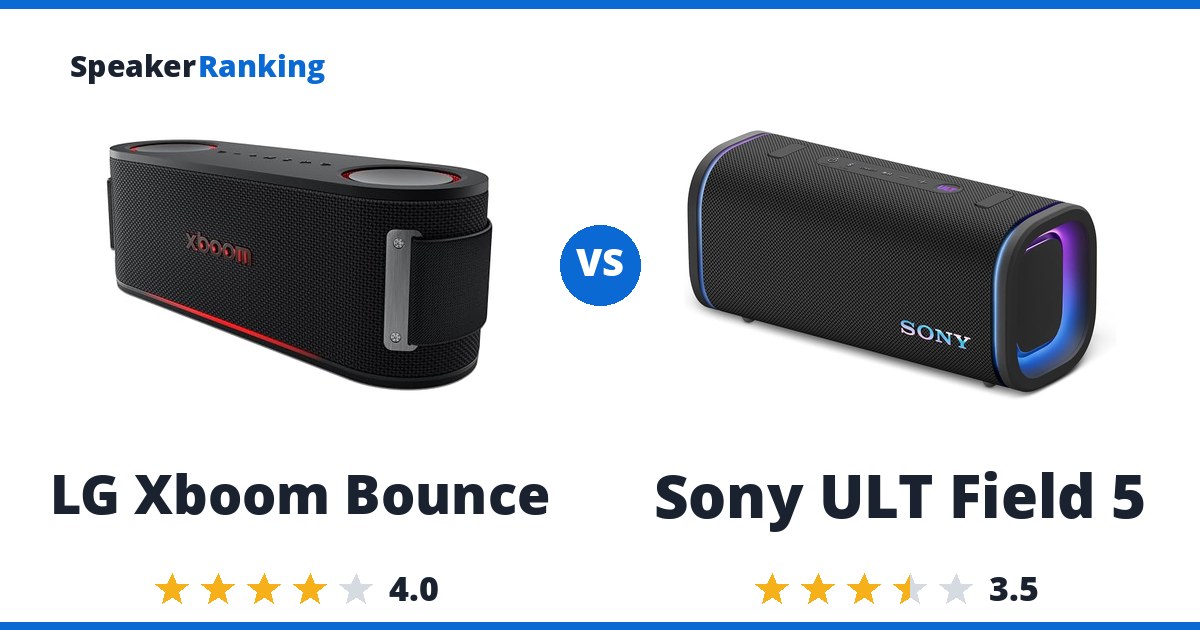 LG Xboom Bounce vs Sony ULT Field 5