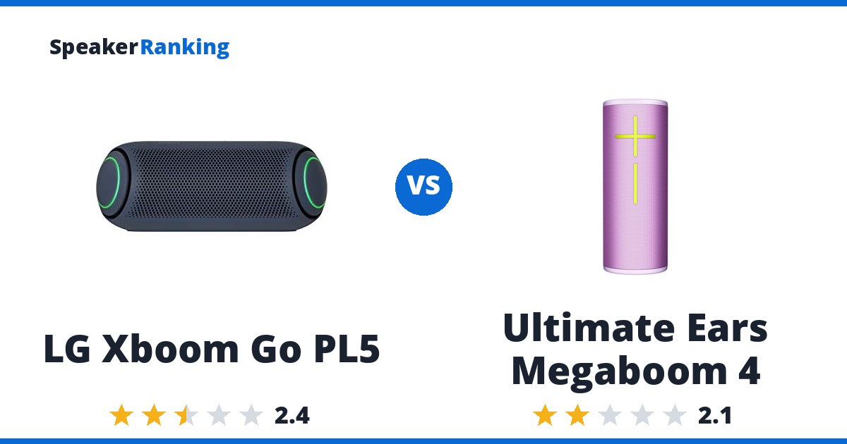 LG Xboom Go PL5 vs Ultimate Ears Megaboom 4