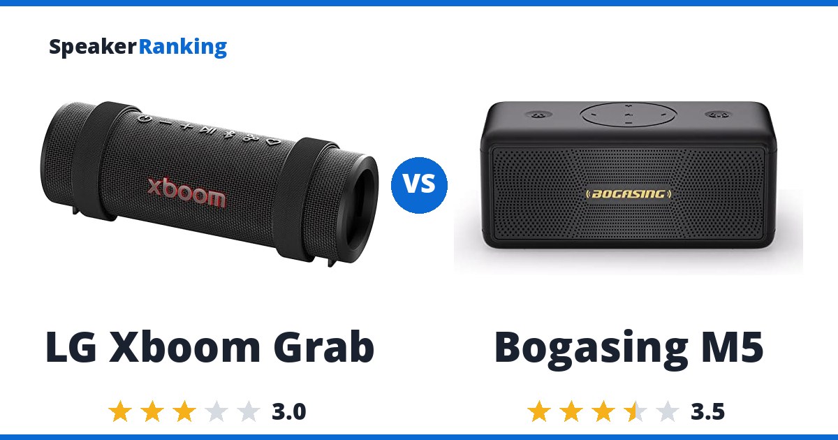 LG Xboom Grab vs Bogasing M5