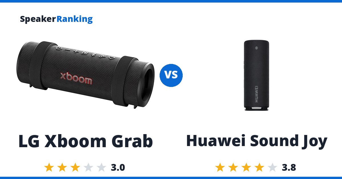 LG Xboom Grab vs Huawei Sound Joy