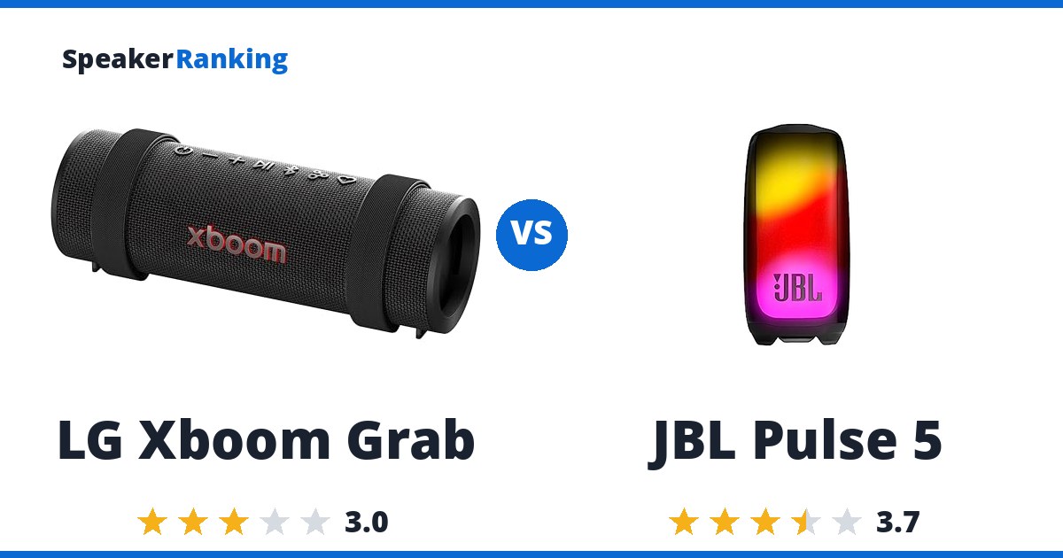 LG Xboom Grab vs JBL Pulse 5