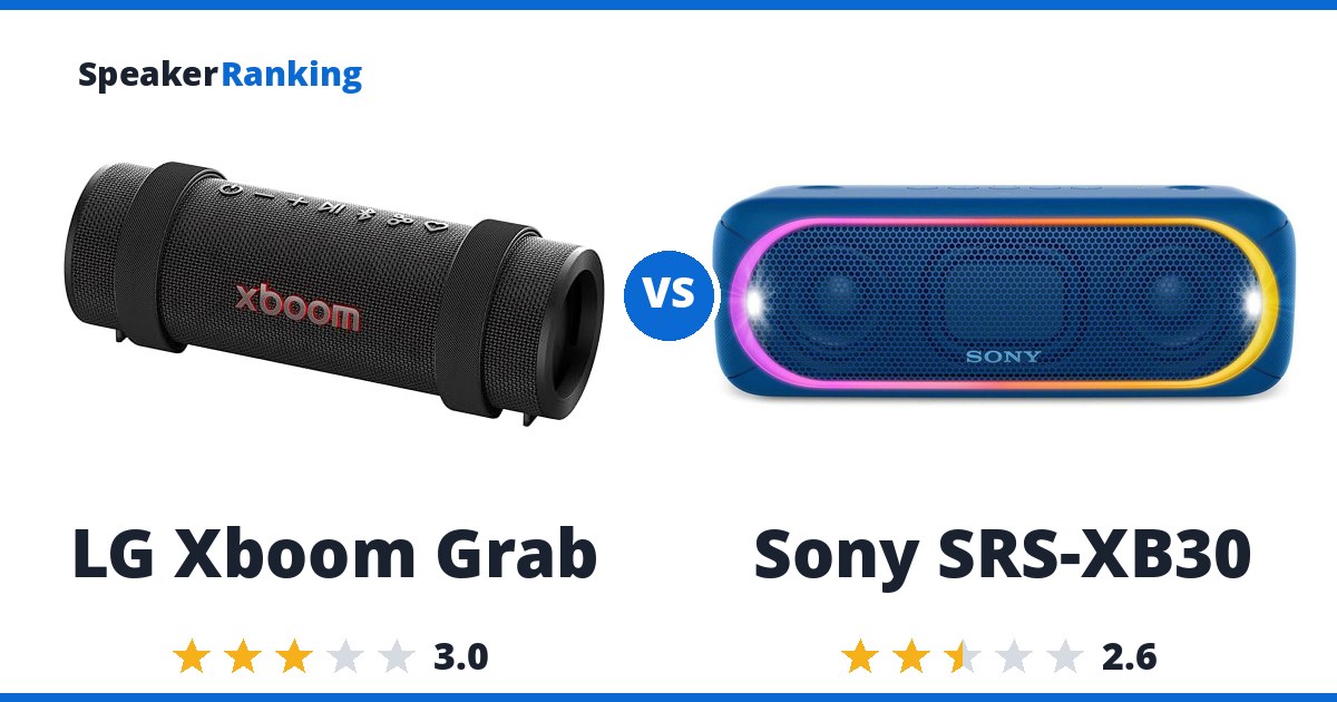 LG Xboom Grab vs Sony SRS-XB30