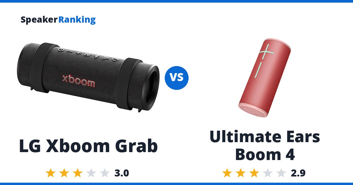 LG Xboom Grab vs Ultimate Ears Boom 4