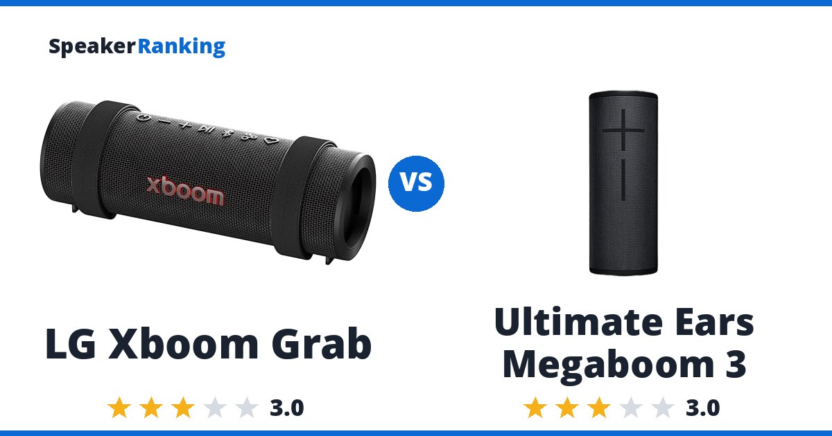 LG Xboom Grab vs Ultimate Ears Megaboom 3