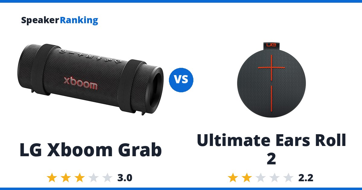 LG Xboom Grab vs Ultimate Ears Roll 2