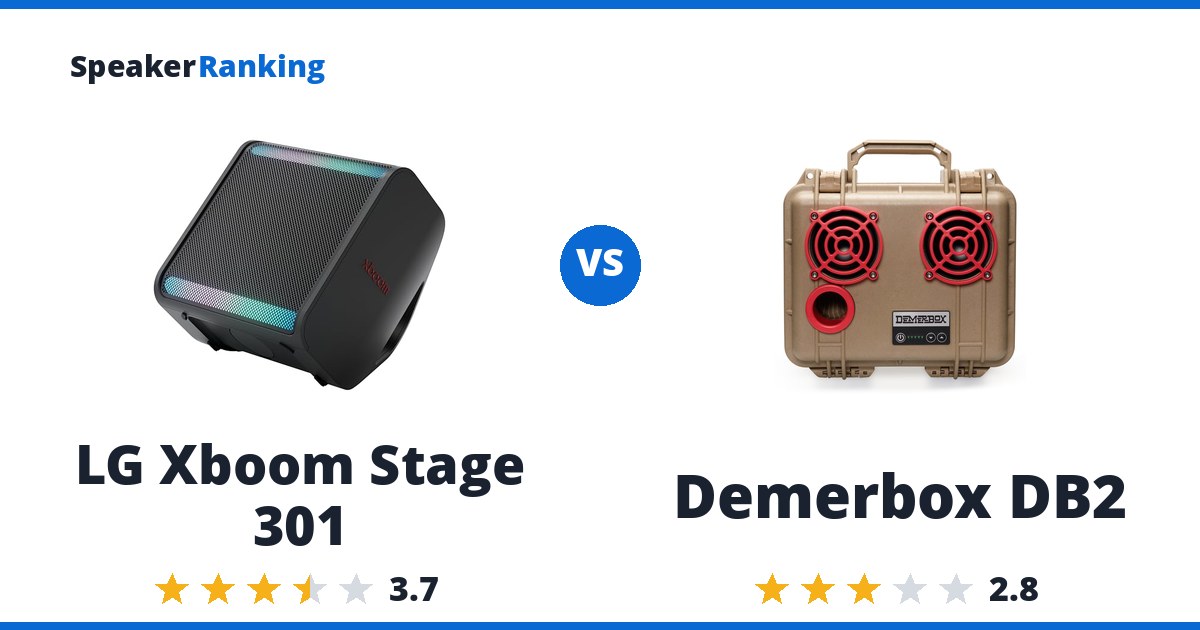 LG Xboom Stage 301 vs Demerbox DB2