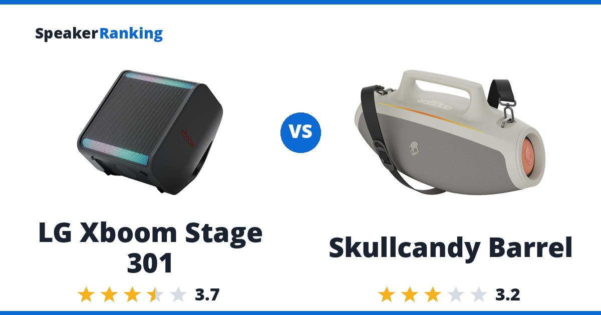 LG Xboom Stage 301 vs Skullcandy Barrel