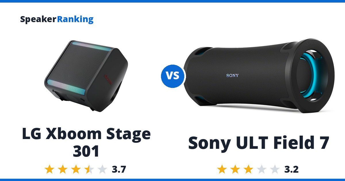 LG Xboom Stage 301 vs Sony ULT Field 7