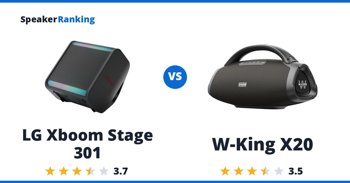 LG Xboom Stage 301 vs W-King X20