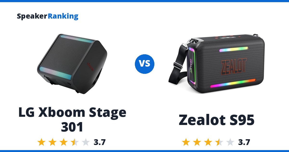 LG Xboom Stage 301 vs Zealot S95